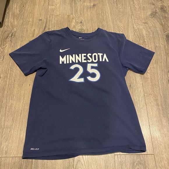 NBA Other - Minnesota Derrick Rose t-shirt youth xl dri-fit Nike tee nba navy Timberwolves